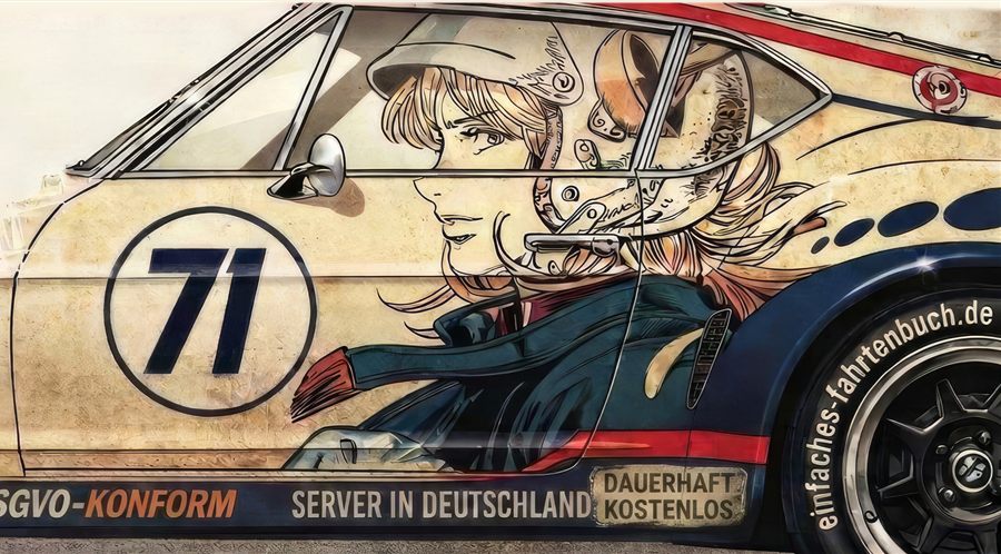Firmenfahrzeug mit einfaches-fahrtenbuch.de Livree